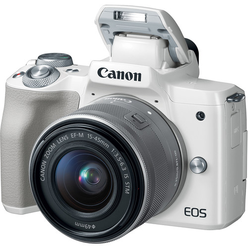 Canon EOS M50 + 15 - 45mm White (Chính Hãng) #1