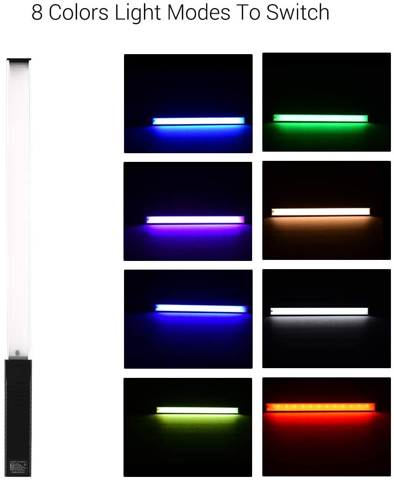 Đèn LED RGB Luxceo Q508A 1000Lux, 8 màu