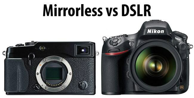 Mirrorless có thiết kế nhỏ hơn DSLR